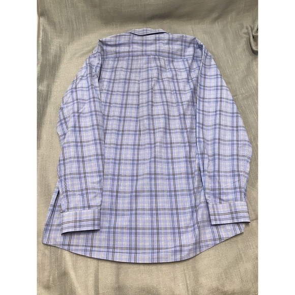 Cinch Mens Size Medium  Long Sleeve Button Down Plaid Shirt Green/blue - Picture 3 of 9